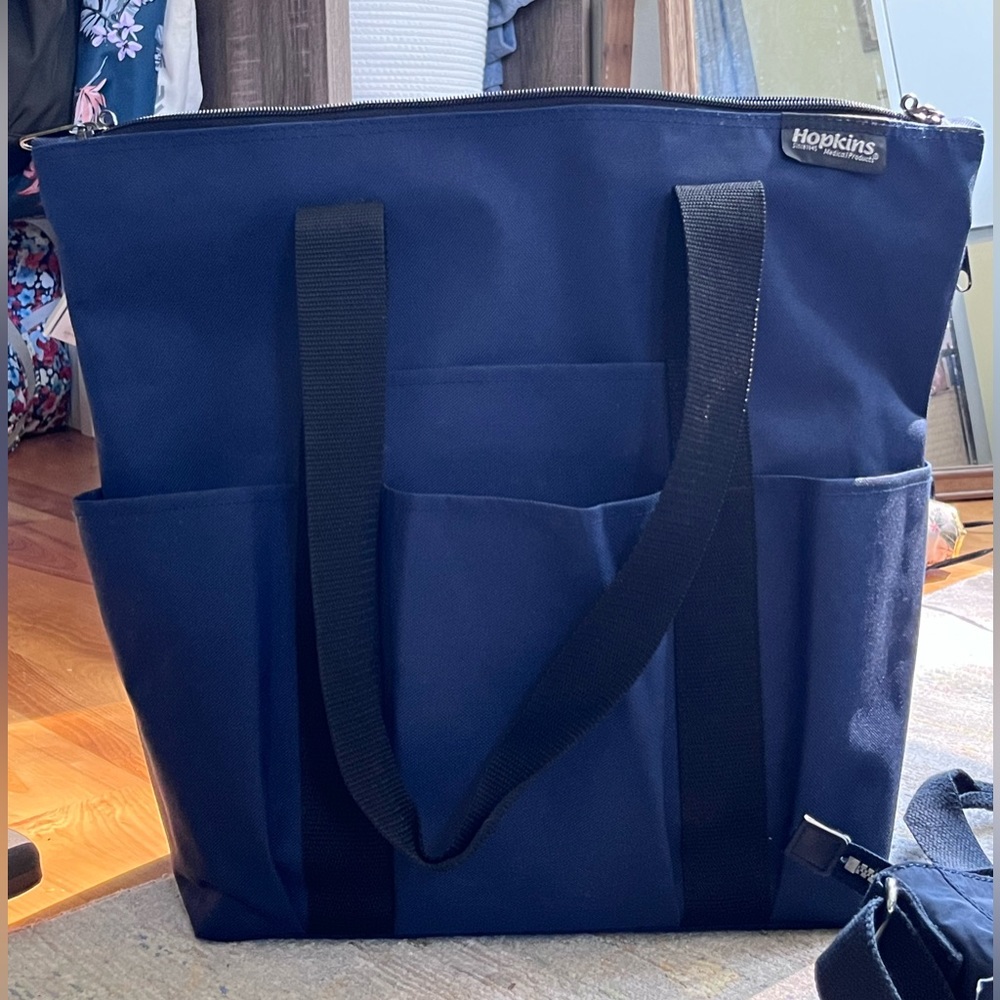 Navy blue medical bag
